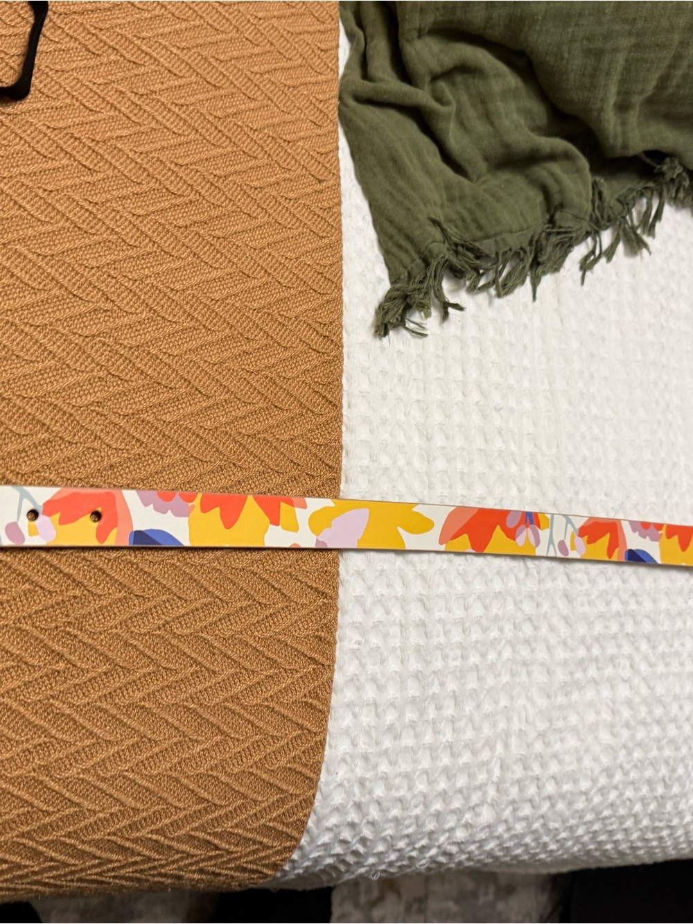 Fossil Floral Multicolor Decorative Belt